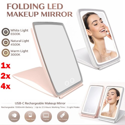 Rechargeable makeup mirror led - rechargeable,