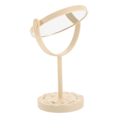 Vintage beige makeup mirror - vintage,