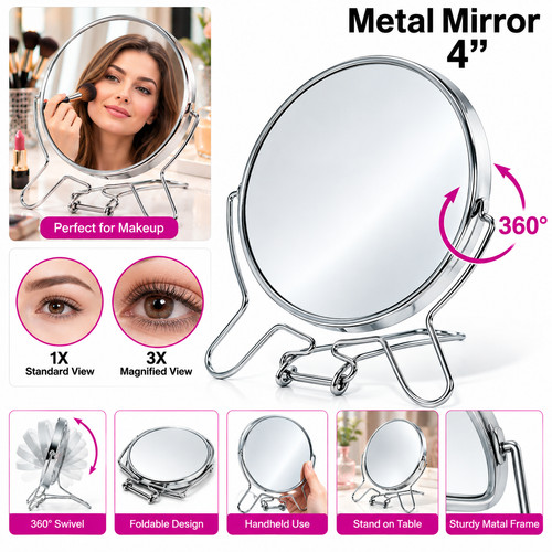 Double sided makeup mirror - makeup,