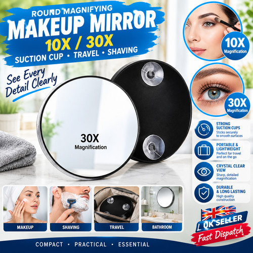 Round magnifying makeup - makeup, mirror