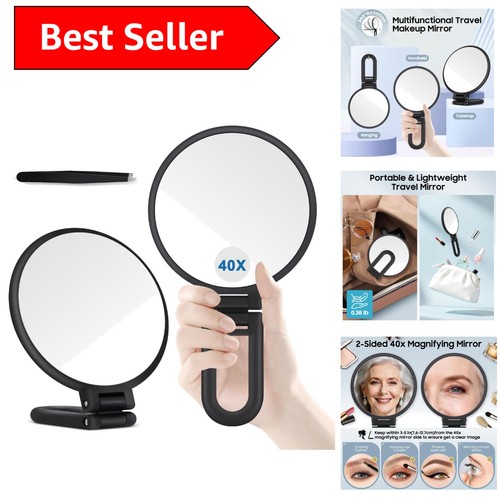 Elegant black 40x magnifying - black,
