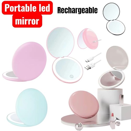 Led travel makeup mirror - travel,