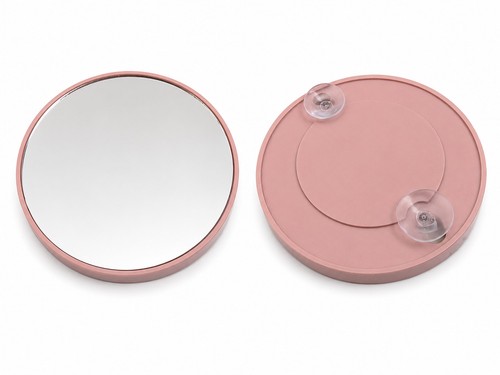 Round magnifying makeup mirror - round,