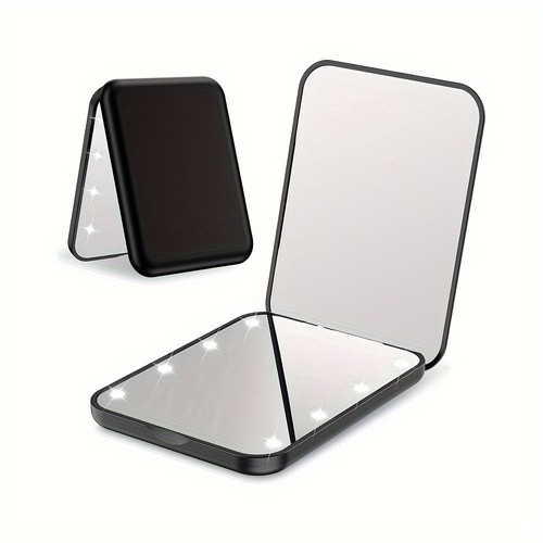 Led pocket makeup mirror 3x - pocket,