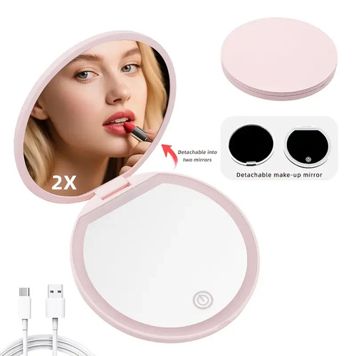 Led travel makeup mirror x - makeup,