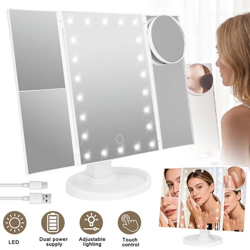 Makeup mirror with - mirror, led