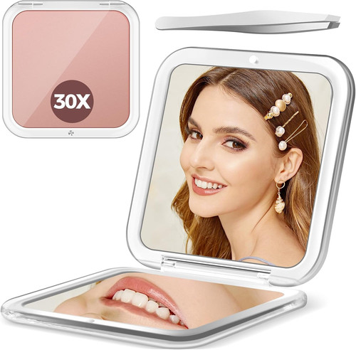 30x magnifying mirror compact - 30x, mirror,