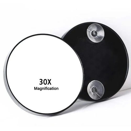 Round magnifying makeup mirror - magnifying,