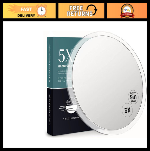 Magnifying makeup mirror - 5x,