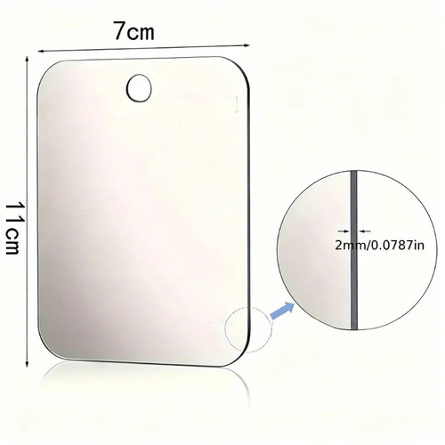 Acrylic shower mirror with - acrylic,