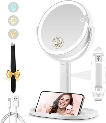 30x lighted magnifying - 1x/30x,